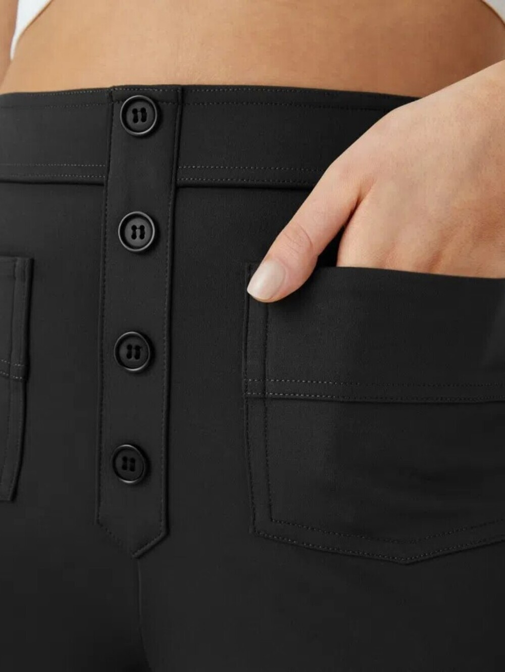 Halara | NWT Black DayStretch High Waisted Straight Leg Casual Pants Size XL - Picture 3 of 12